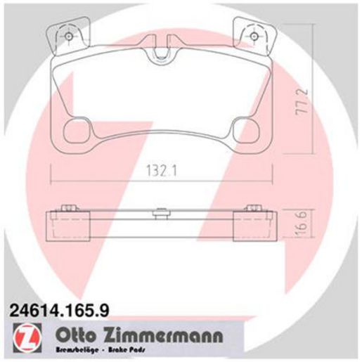 Zimmermann Brake Pad Rear Set 24614.165.9
