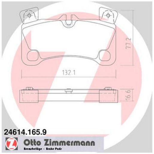 Zimmermann Brake Pad Rear Set 24614.165.9