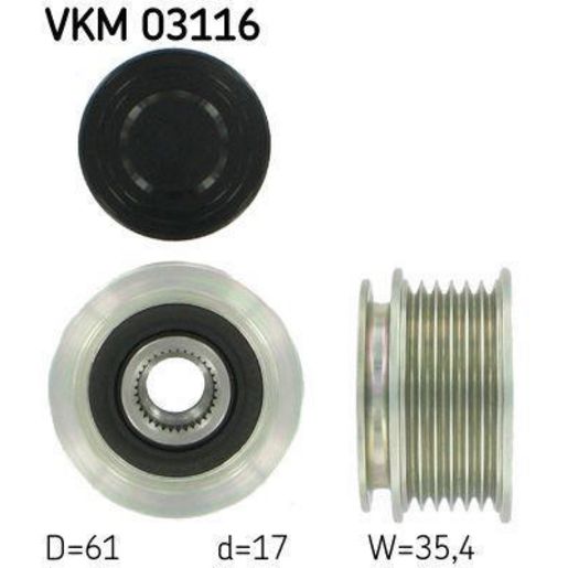 SKF Free Wheel Clutch (Alternator) VKM 03116
