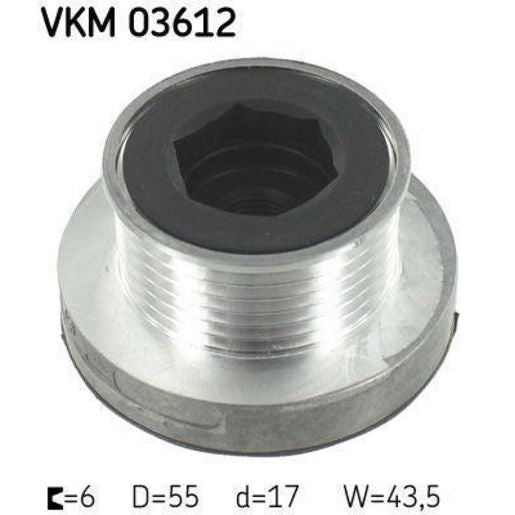 SKF Free Wheel Clutch -Alternator VKM 03612