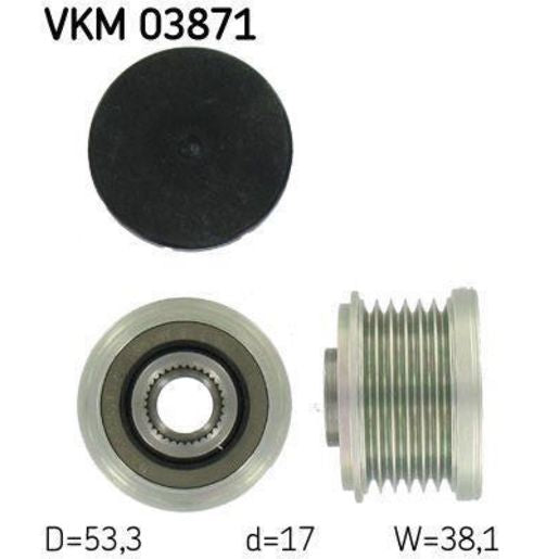 SKF Freewheel Clutch Alternator VKM 03871