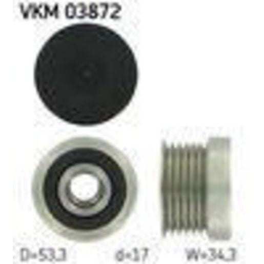 SKF Freewheel Clutch Alternator VKM 03872