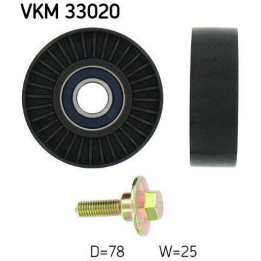 SKF Deflection Pulley Ribbed Belt VKM 33020