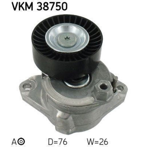 SKF Tensioner Pulley Ribbed Belt VKM 38750