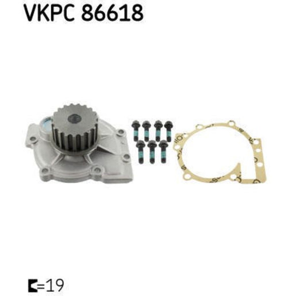 SKF Water Pump VKPC 86618