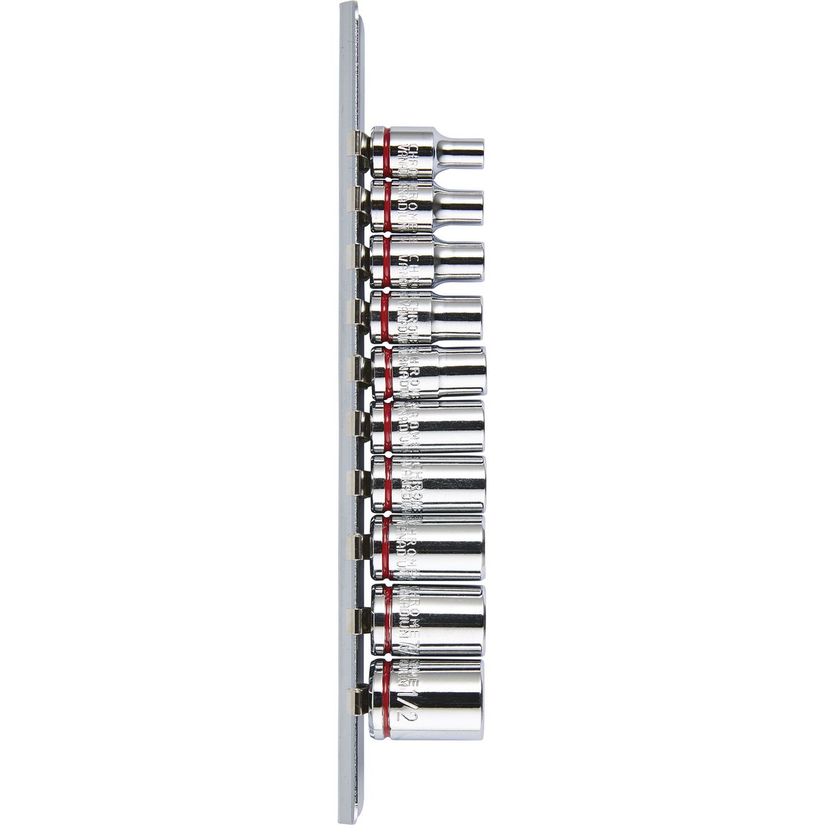 Mechpro Socket Rail Set SAE 1/4In Drive 10pc
