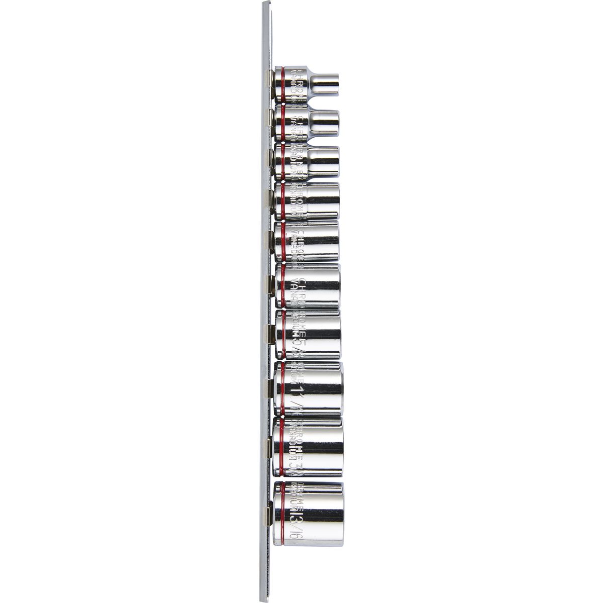Mechpro Socket Rail Set SAE 3/8In Drive 10pc