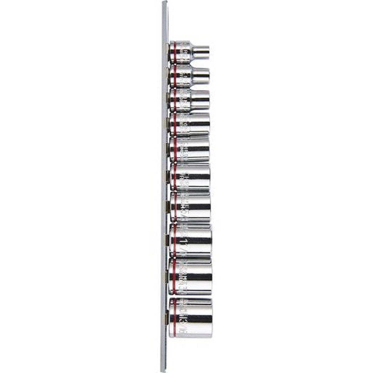 Mechpro Socket Rail Set SAE 3/8In Drive 10pc