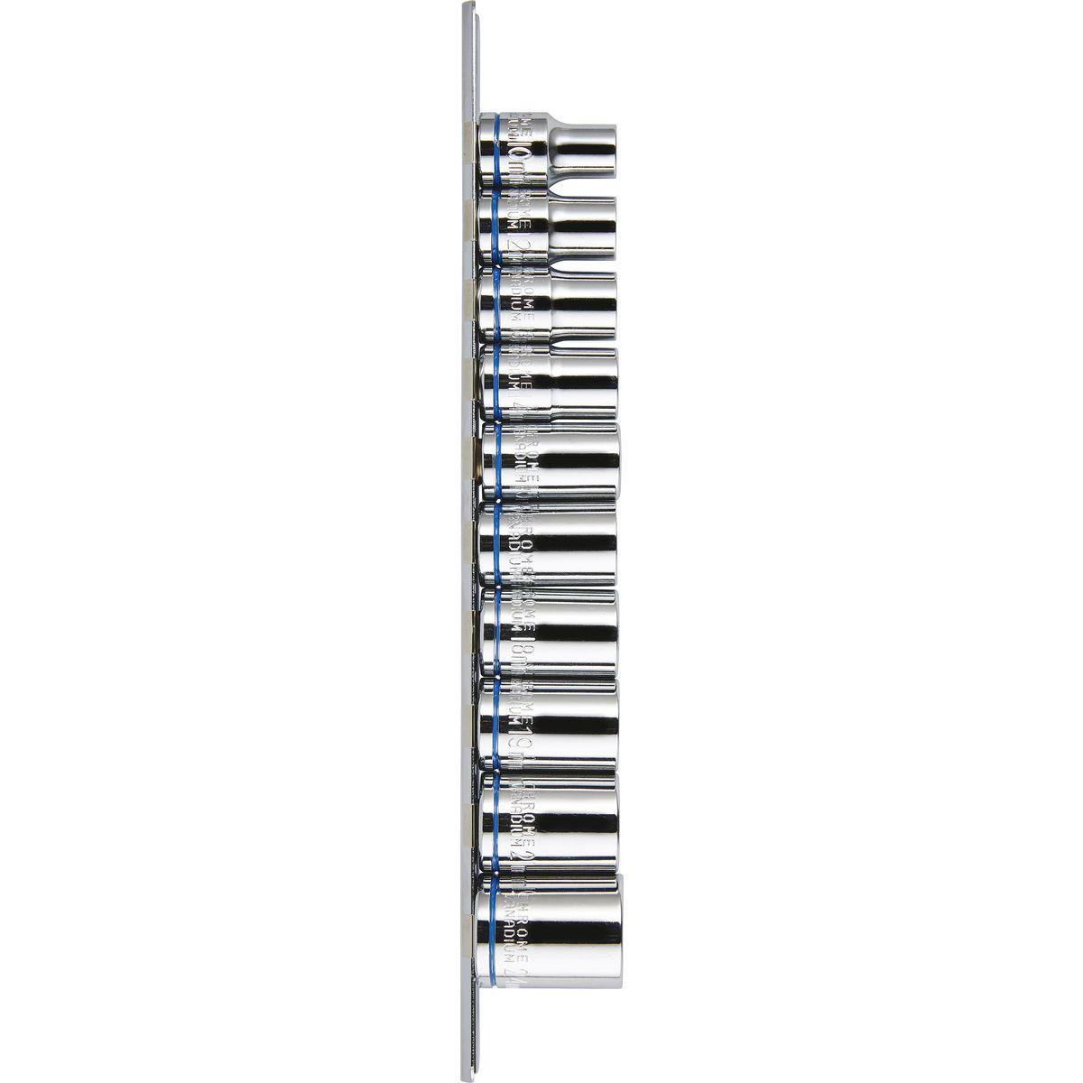 Mechpro Socket Rail Set Metric 1/2In Drive 10pc