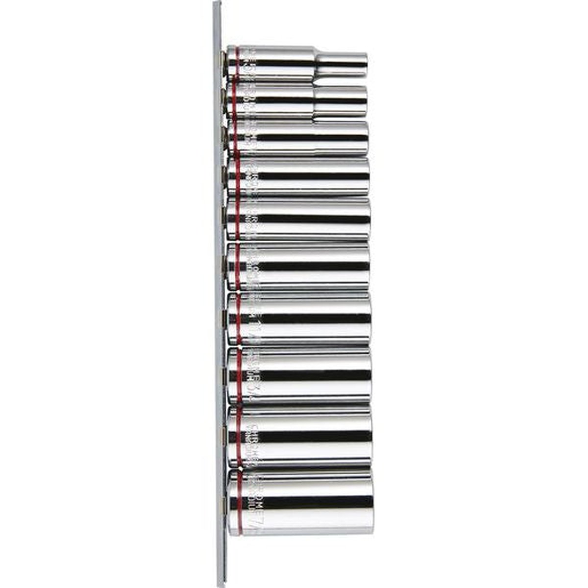 Mechpro Deep Socket Rail Set SAE 3/8In Drive 10pc