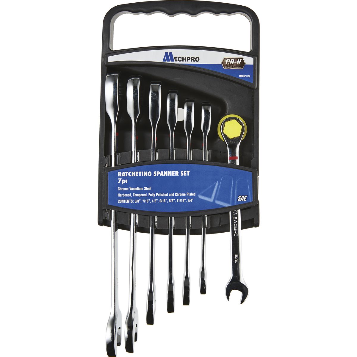 Mechpro Ratcheting Spanner Set SAE 7pc
