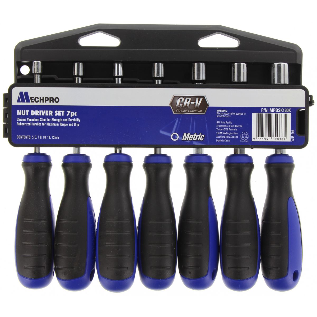 Mechpro Nut Driver Set Metric 7pc