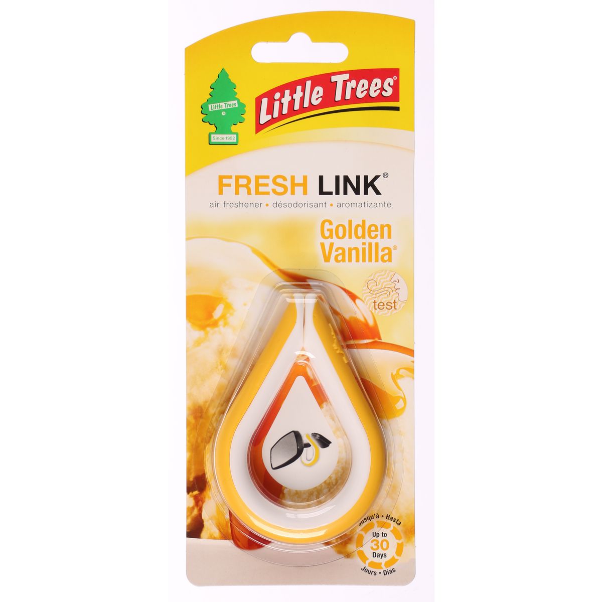Little Trees Car Air Freshener Fresh Link Golden Vanilla 1 Pack