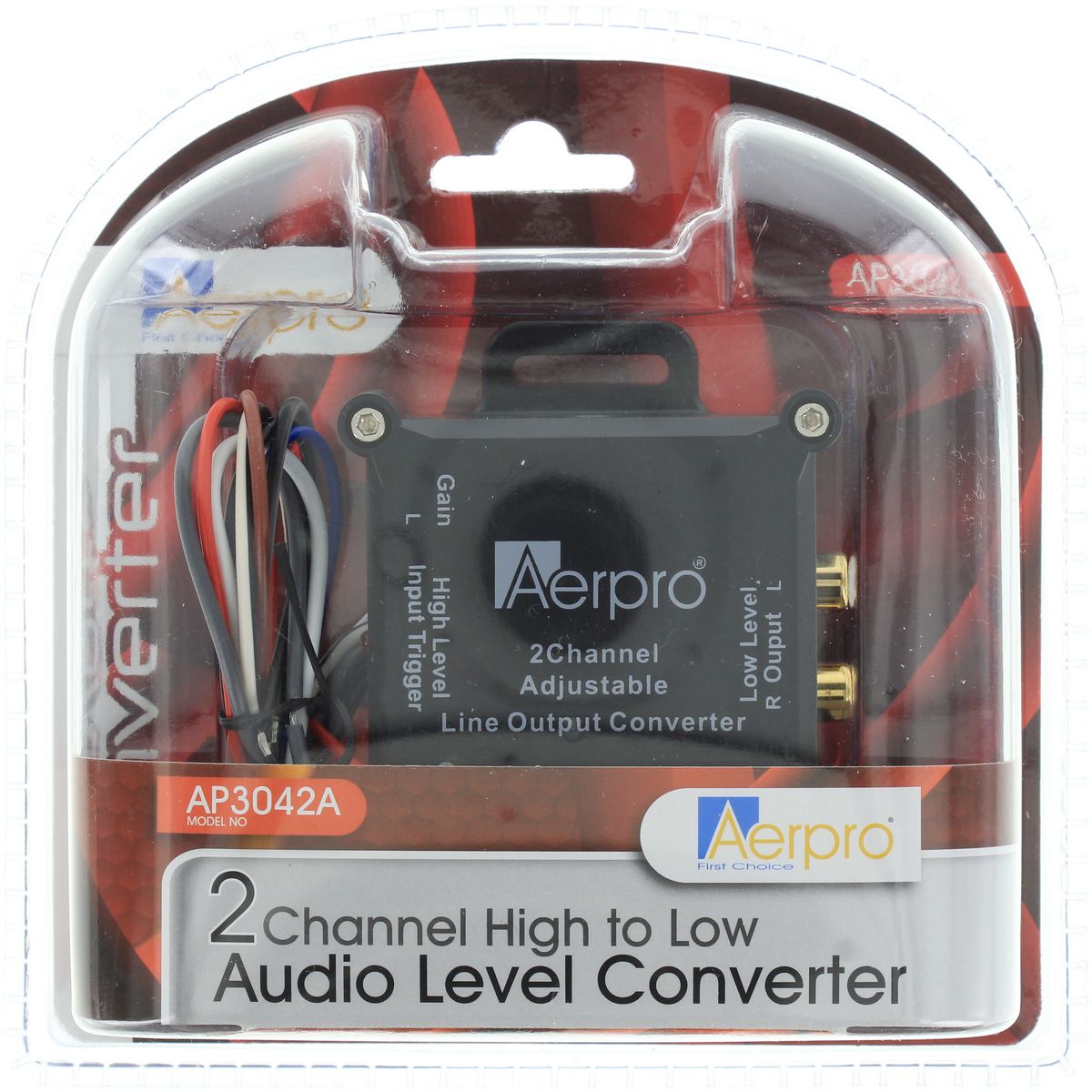 Aerpro 2-Channel Line Output Converter 12V AP3042A