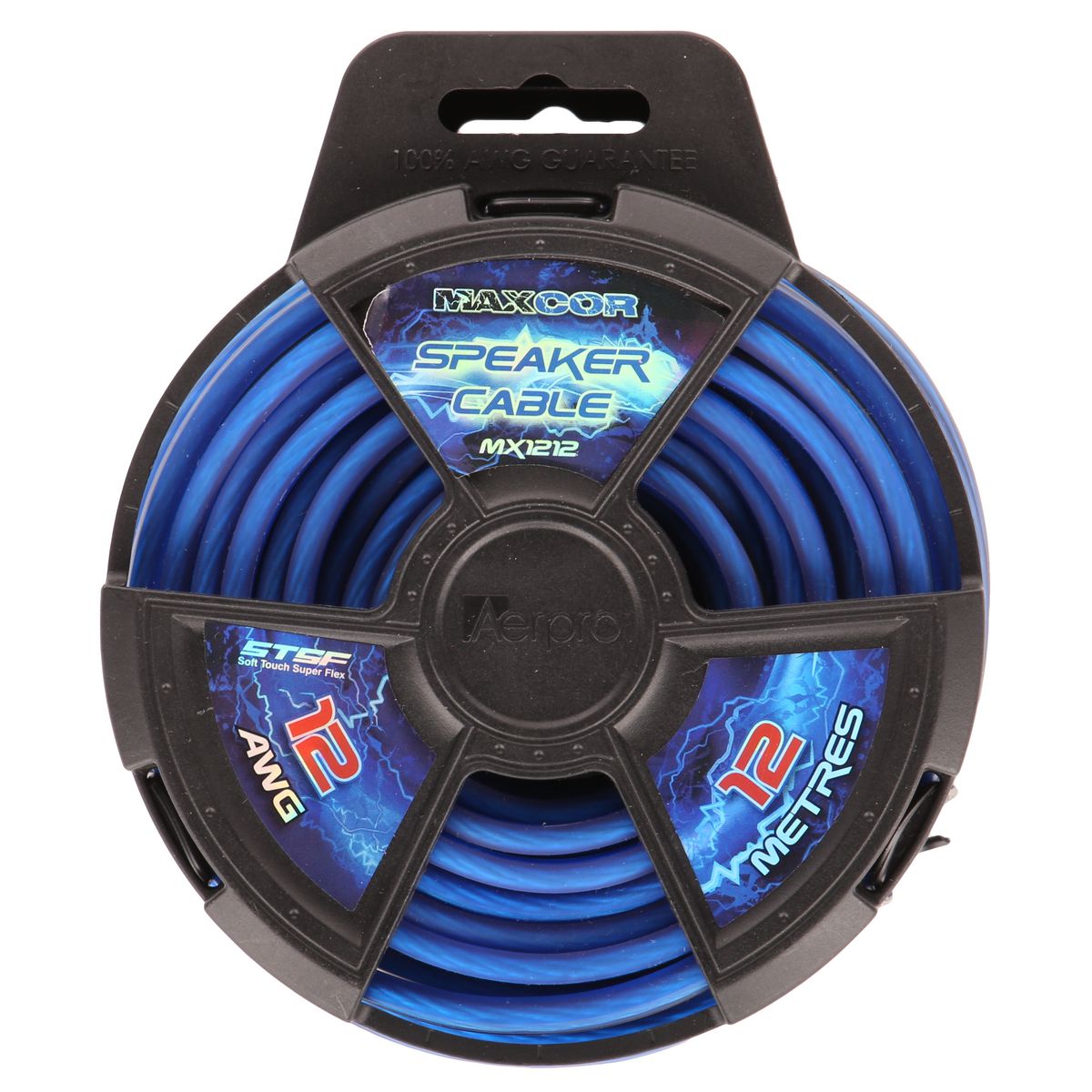 Aerpro Maxcor Speaker Cable 12AWG 12m Blue/Silver MX1212