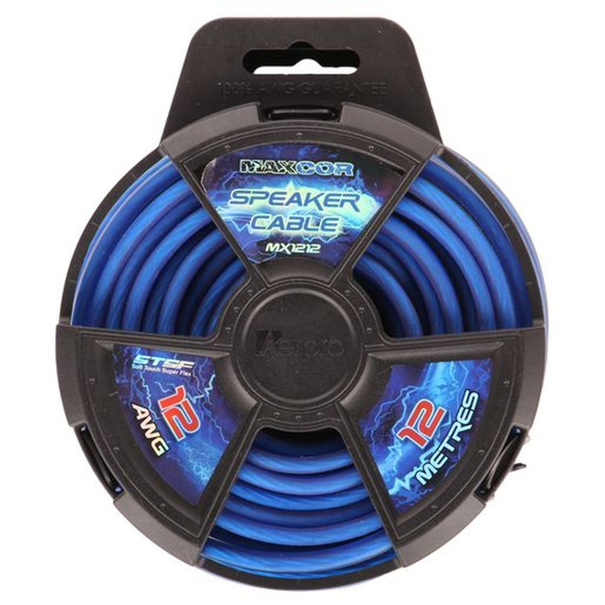 Aerpro Maxcor Speaker Cable 12AWG 12m Blue/Silver MX1212
