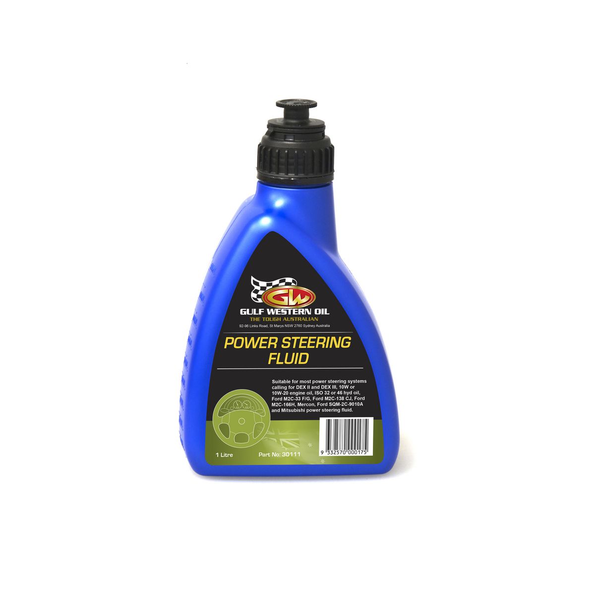 Gulf Western Power Steering Fluid 1L 30111
