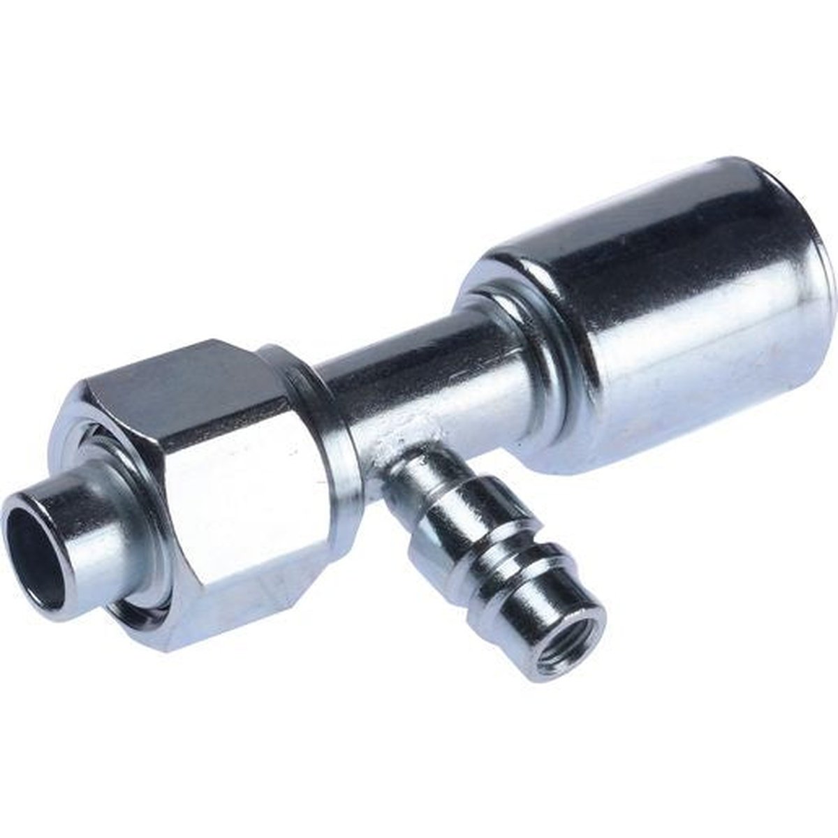 OEX Steel Fitting #10 fits Beadlock #10 Straight w/ R134a Port SFX1303-3