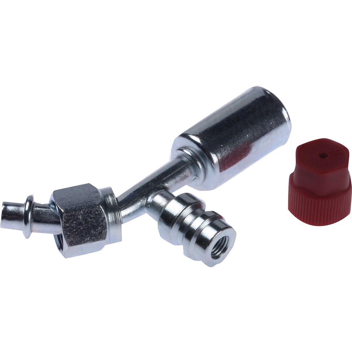 OEX Steel Fitting #6 fits Beadlock #6 45 Degree w/ R134a Port SFX1311-3
