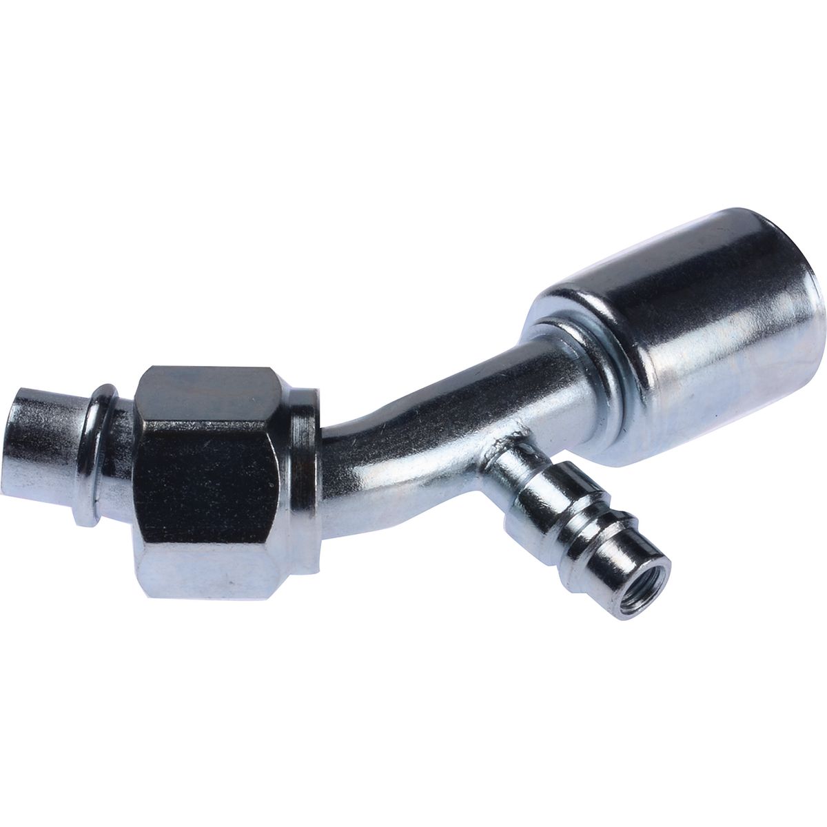 OEX Steel Fitting #10 fits Beadlock #10 45 Degree w/ R134a Port SFX1313-3
