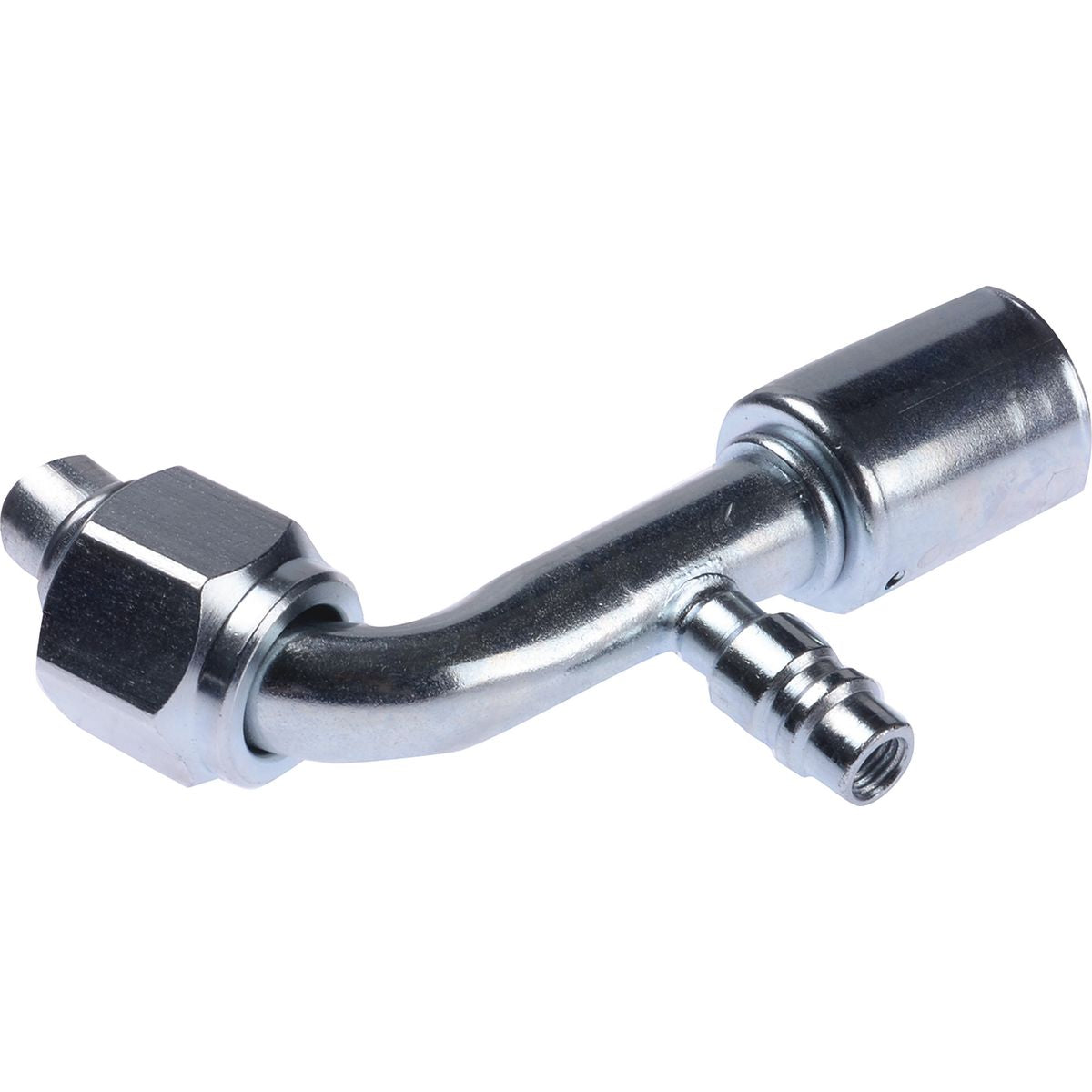 OEX Steel Fitting #10 fits Beadlock #10 90 Degree w/ R134a Port SFX1323-3