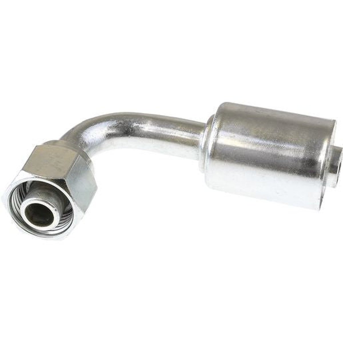 OEX Steel Fitting #8 fits Beadlock Step Up #10 90 Degree SFX1326