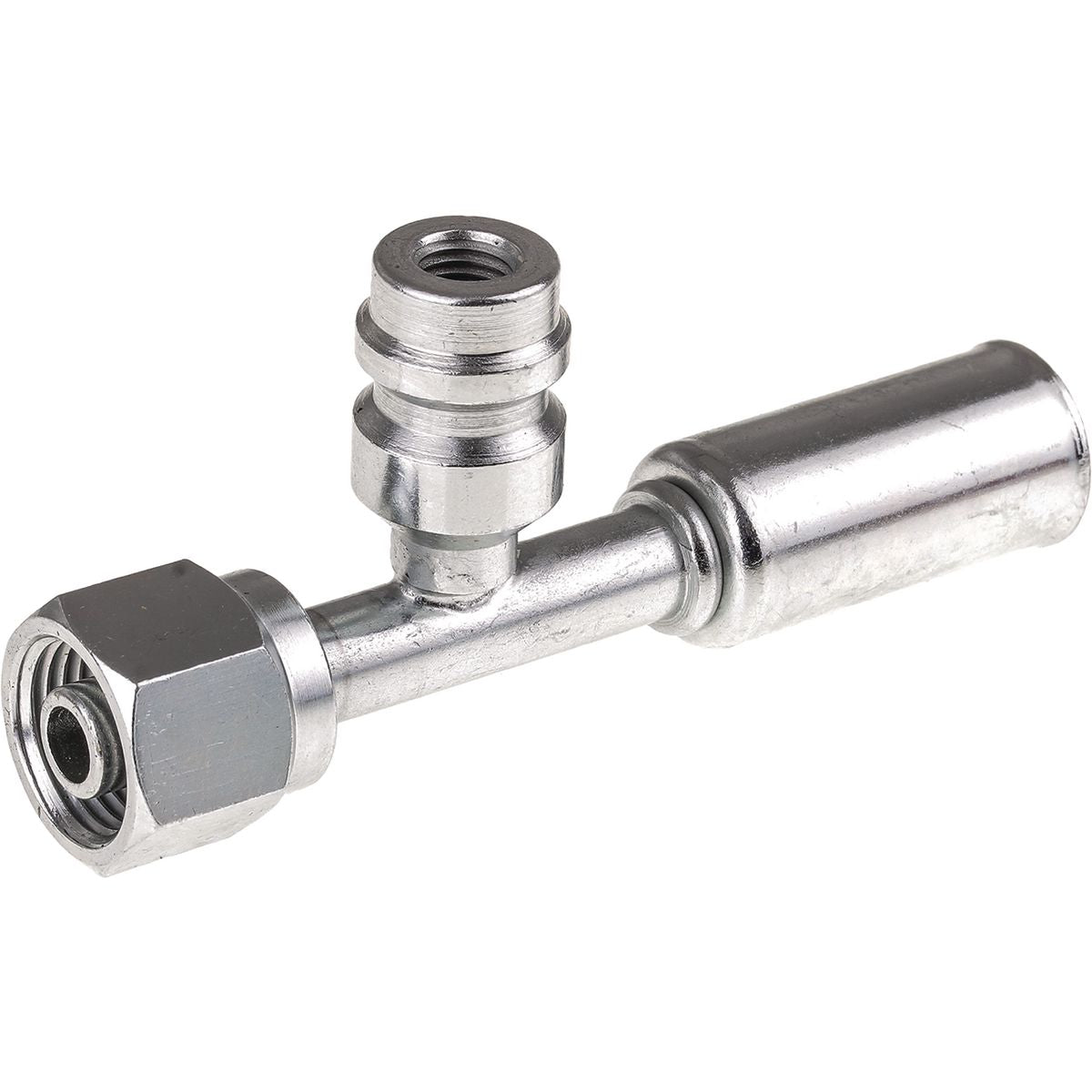 OEX Steel Fitting #6 fits Reduced Beadlock #6 Straight w/ R134a Port RSX1301-3