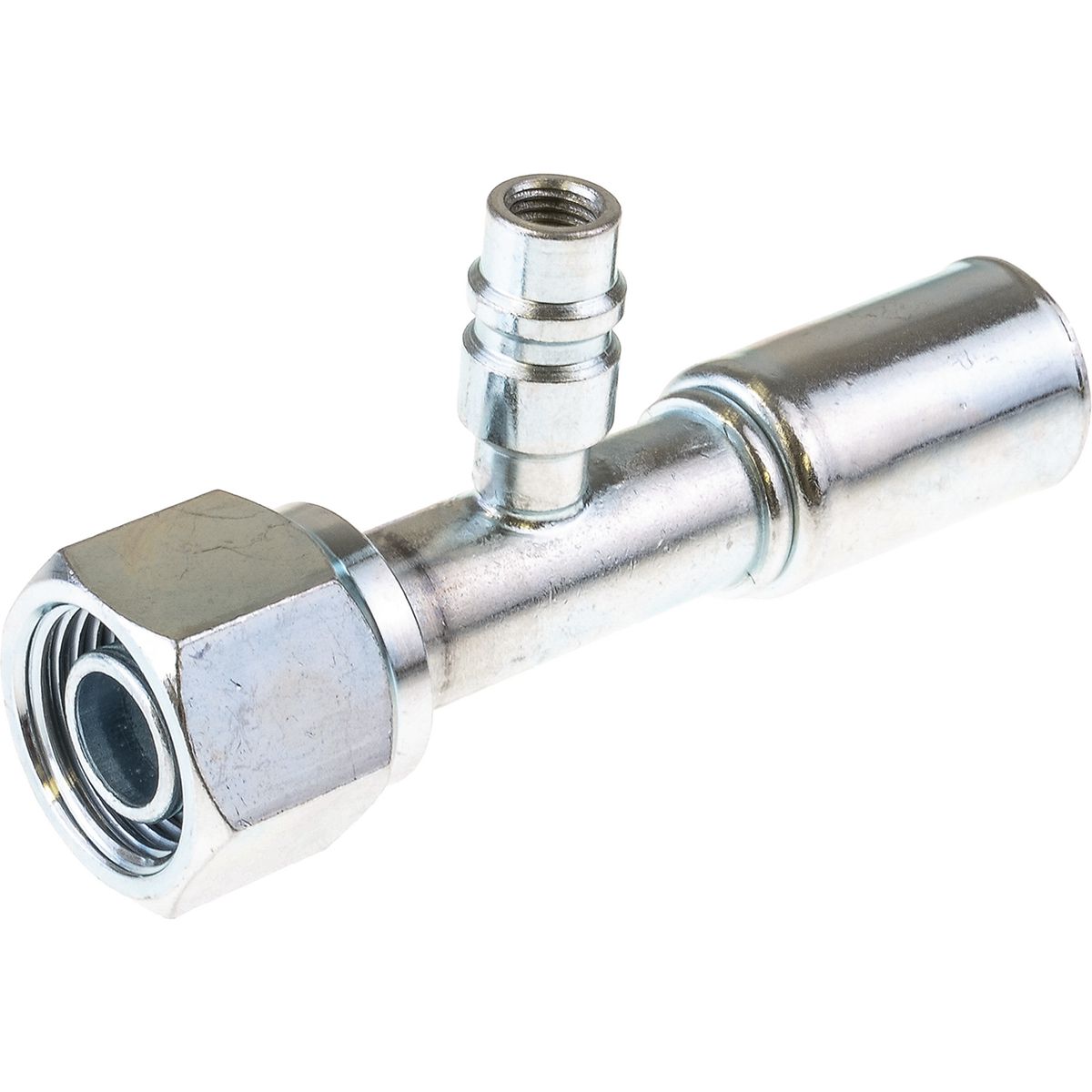 OEX Steel Fitting #10 fits Reduced Beadlock #10 Straight w/ R134a Port RSX1303-3