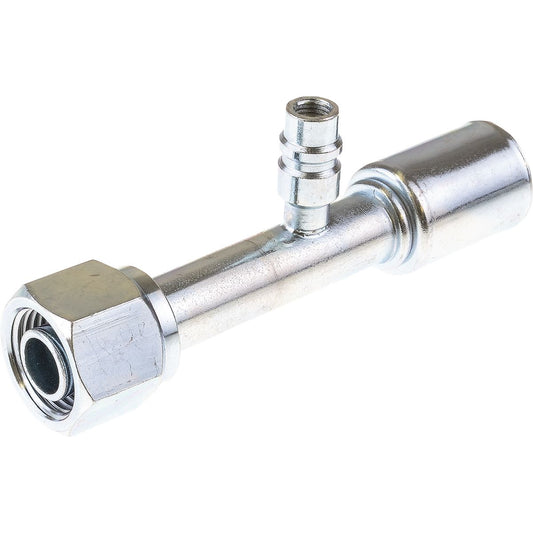 OEX Steel Fitting #10 fits Reduced Beadlock Step Up #12 Straight w/ R134a Port RSX1307-3