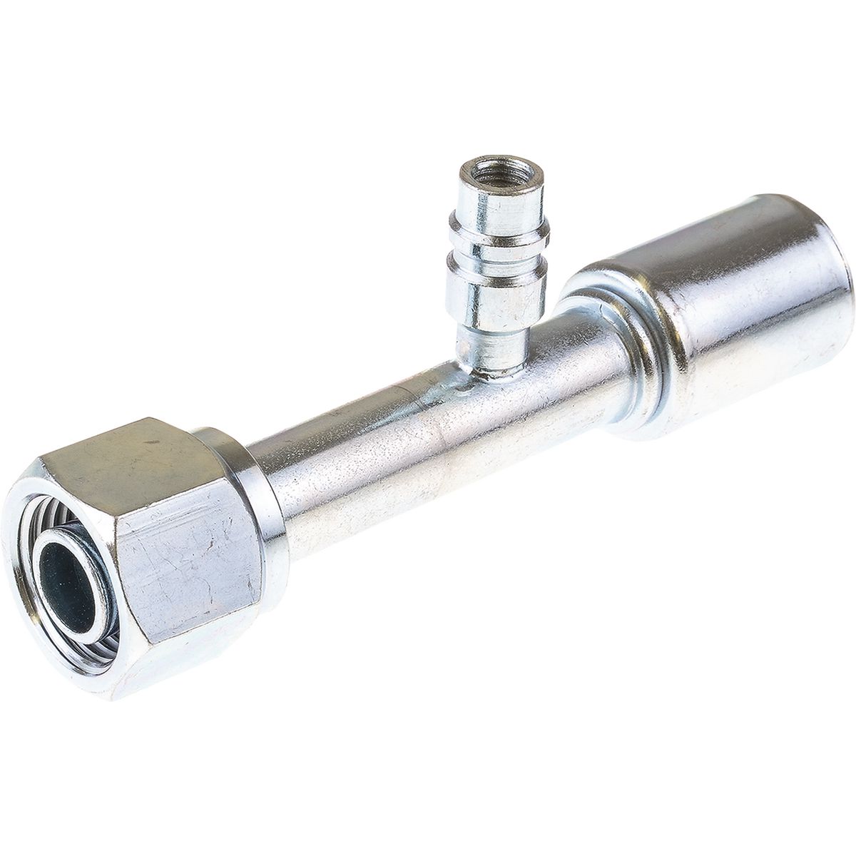 OEX Steel Fitting #10 fits Reduced Beadlock Step Up #12 Straight w/ R134a Port RSX1307-3