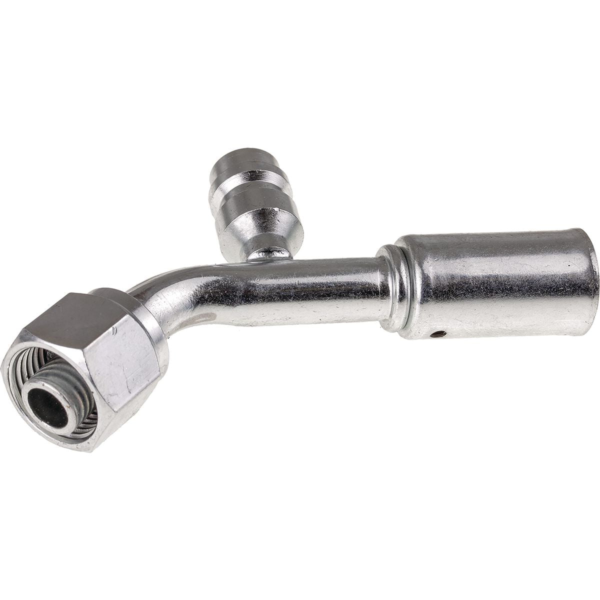 OEX Steel Fitting #8 fits Reduced Beadlock #8 45 Degree w/ R134a Port RSX1312-3