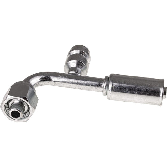 OEX Steel Fitting #6 fits Reduced Beadlock #6 90 Degree w/ R134a Port RSX1321-3
