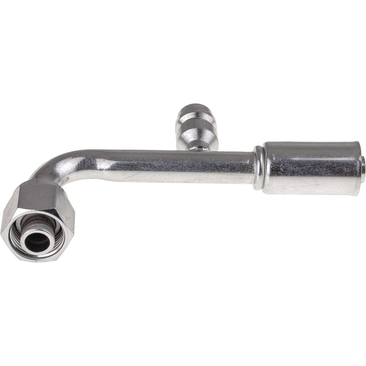 OEX Steel Fitting #8 fits Reduced Beadlock #8 90 Degree w/ R134a Port RSX1322-3