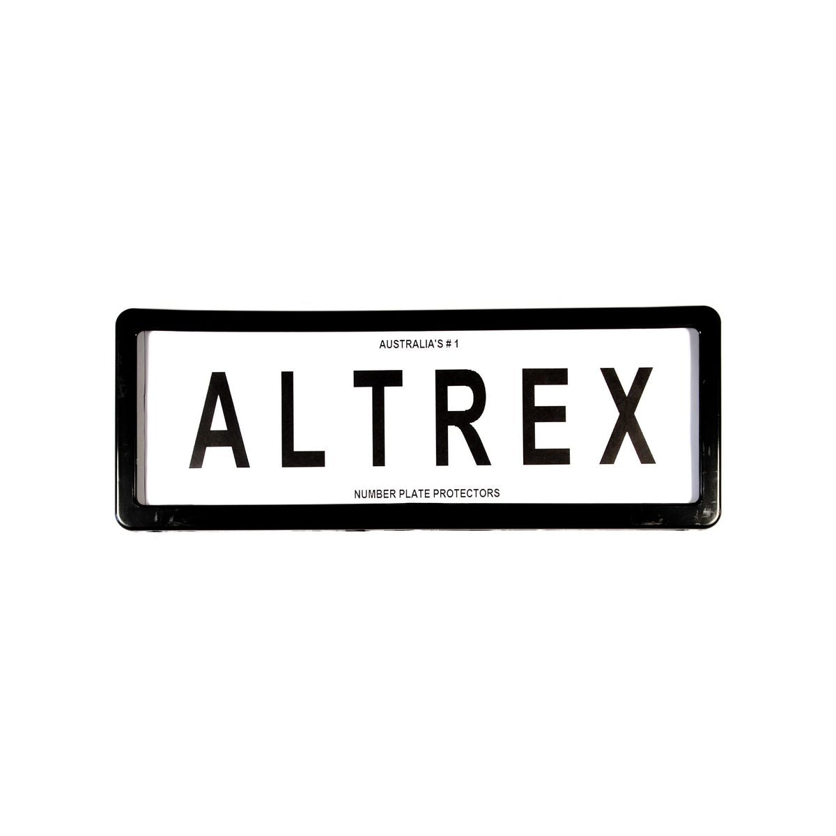 Altrex Number Plate Frame 6 Figure Black Plastic