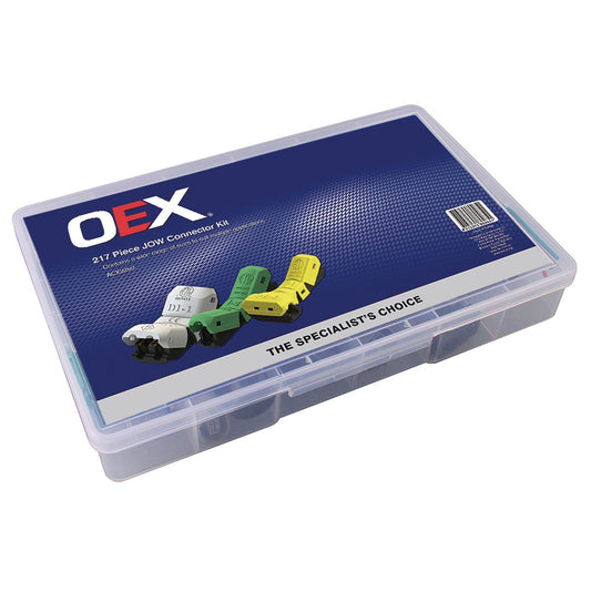 OEX Jow Connector Assortment Kit Suits Various Cable Size - 217 Pce ACX3250