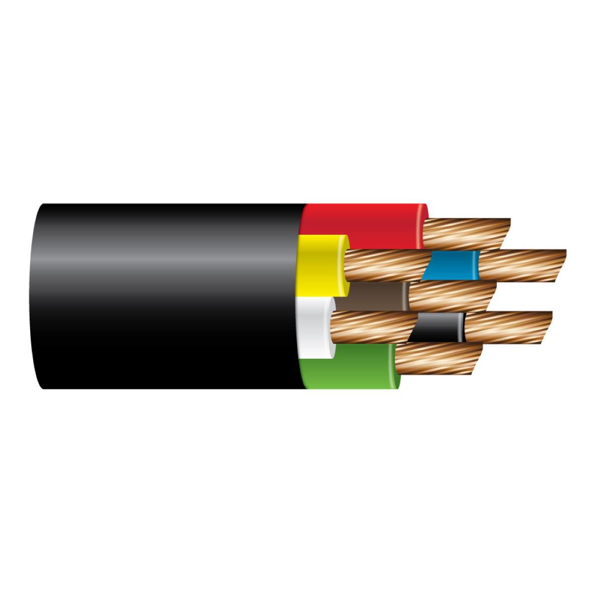 OEX 3mm 7 Core Trailer Cable, Tinned With Black Sheath, 100M Roll ACX0932L