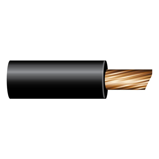 OEX 0 B&S, 49.45mm Weldflex (Welding) Cable, Black - 50M Roll ACX0923/50