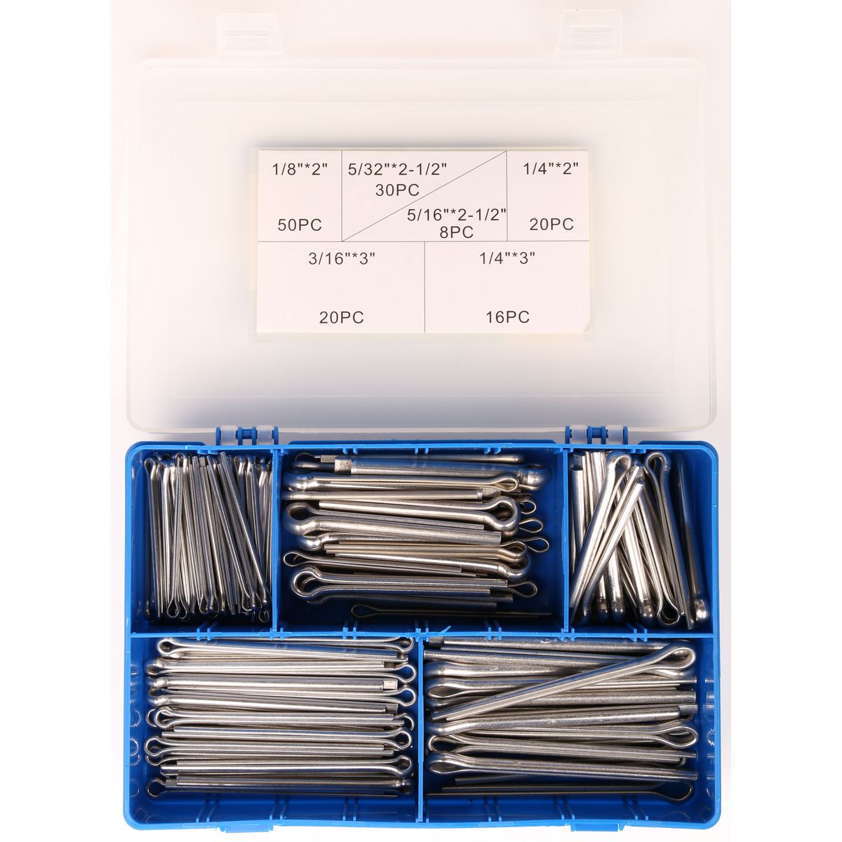 Circlips Australia Large S/S Split Pin Kit-144Pc Imp HP101SS