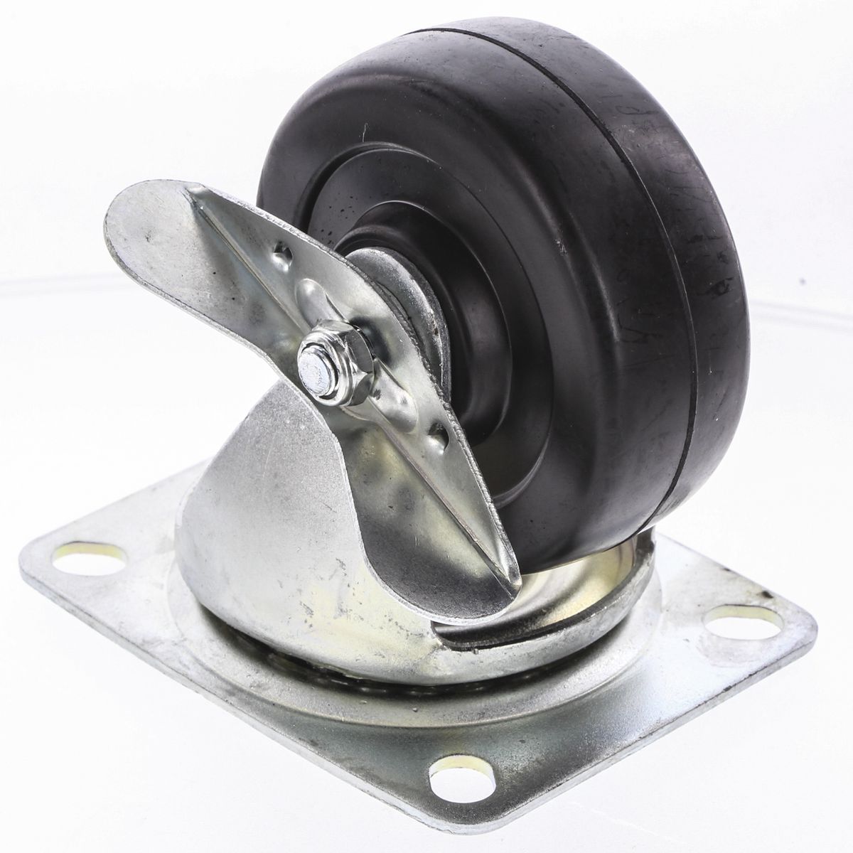 Marlin Castor-Med Ind 4In Rubber-Brake MIS4BR/B