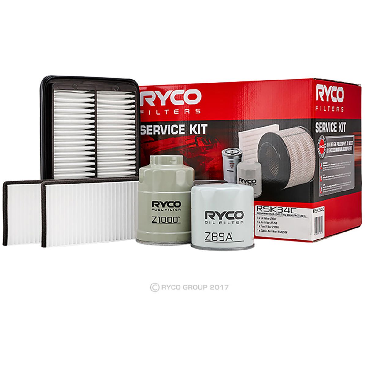 Ryco 4x4 Filter Service Kit RSK34C