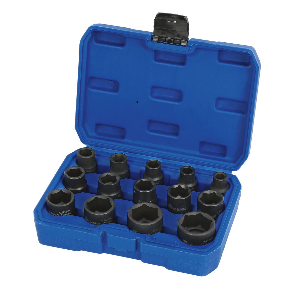 Mechpro Impact Socket Set Metric 1/2In Drive 14pc