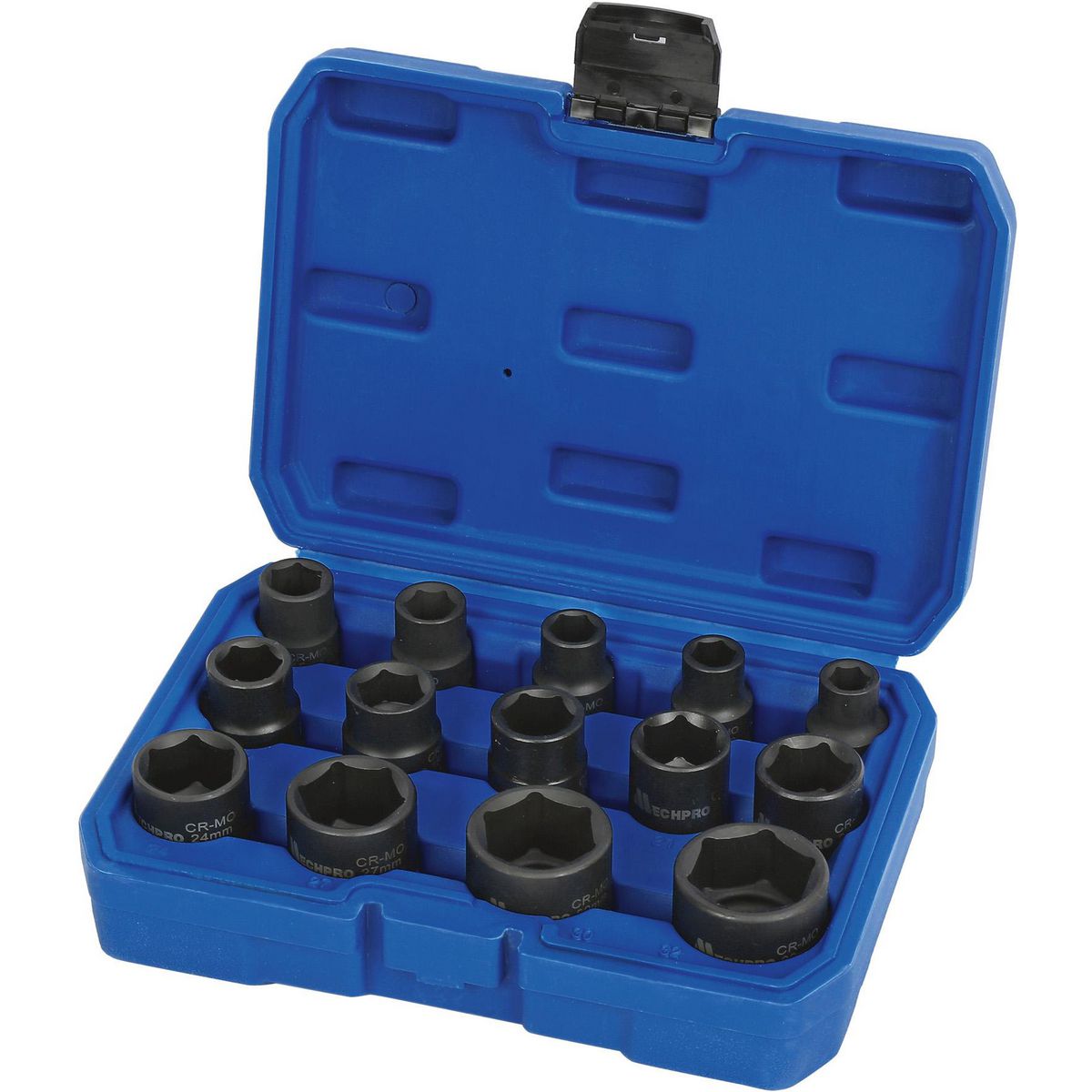 Mechpro Impact Socket Set Metric 1/2In Drive 14pc