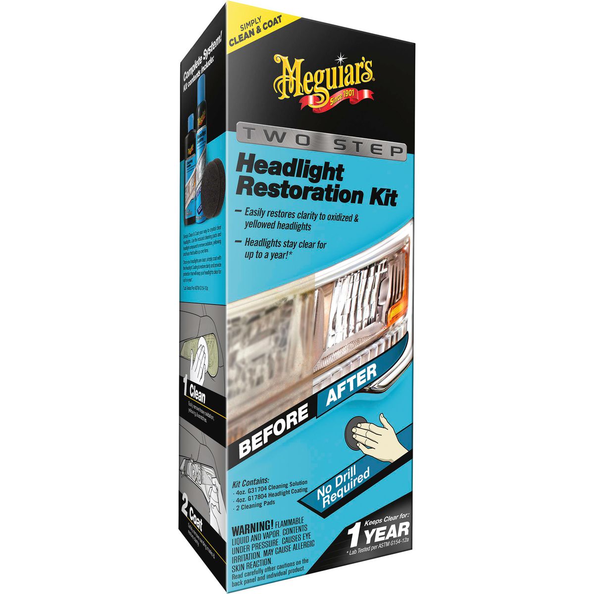Meguiars Two Step Headlight Restoration Kit G2970
