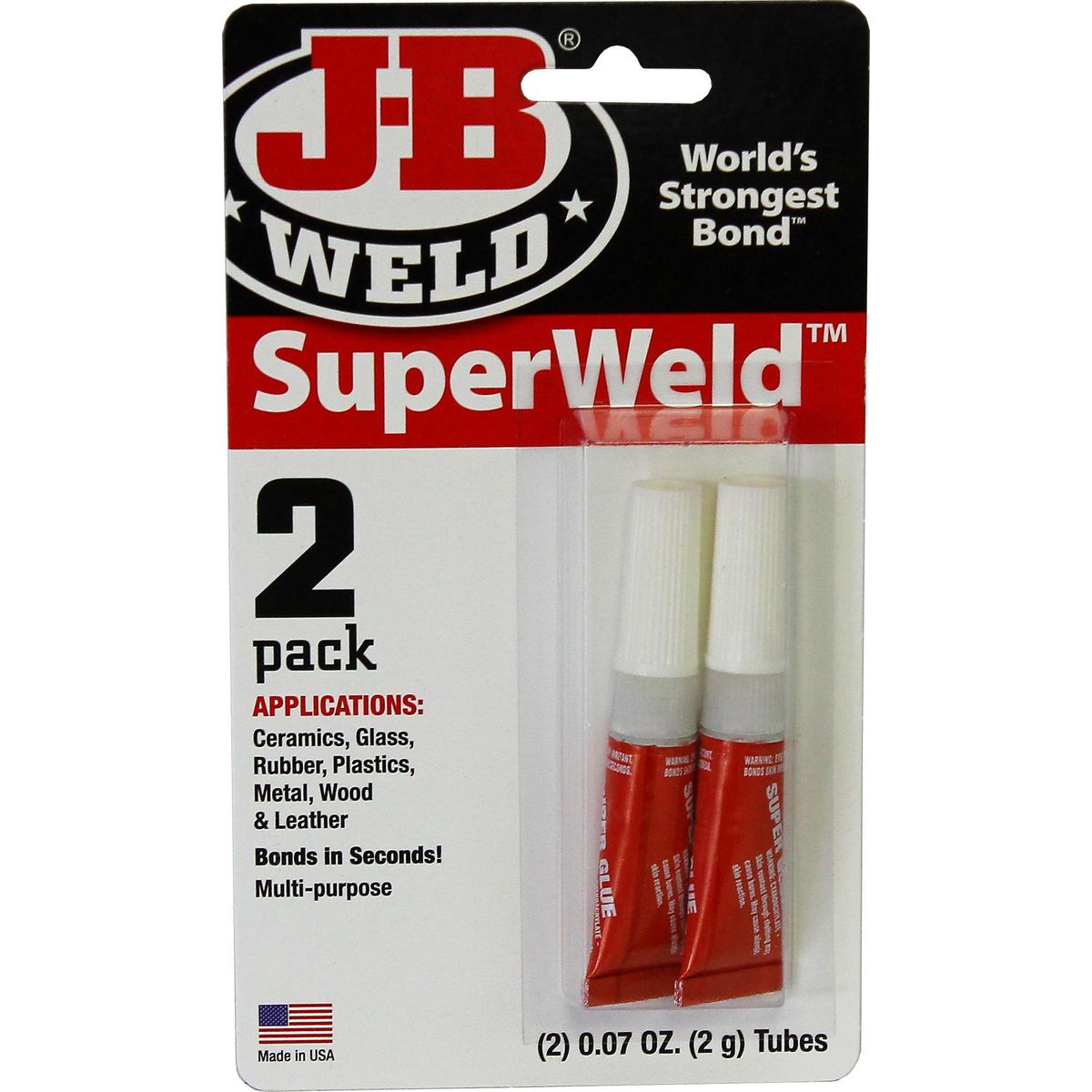 J-B Weld Superweld Superglue 2pk 2x2g 33102