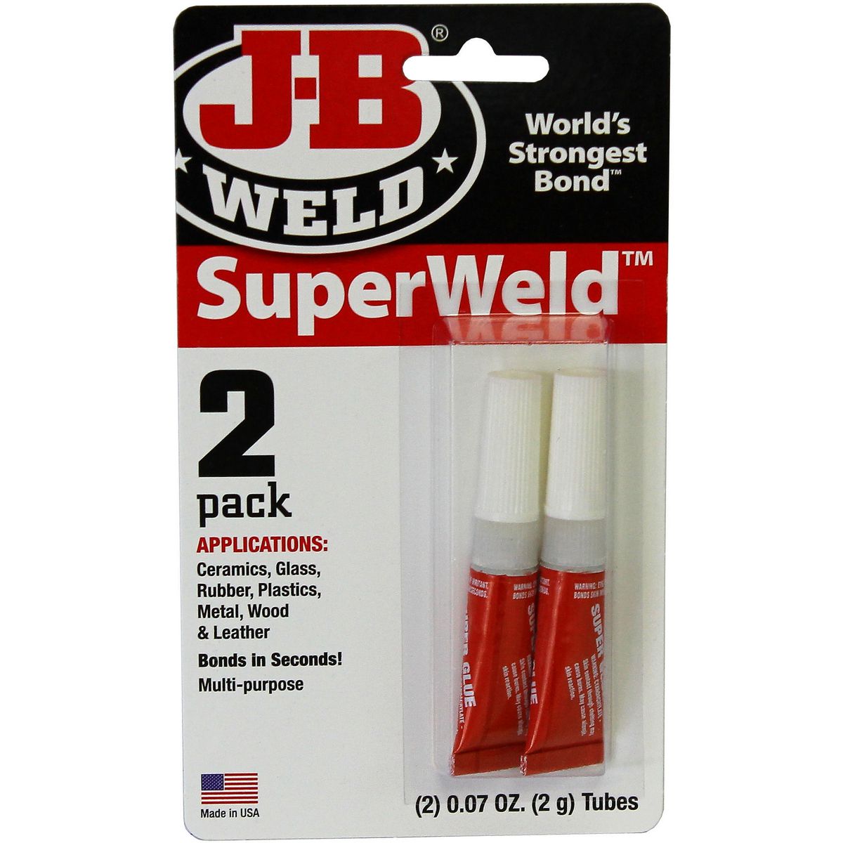 J-B Weld Superweld Superglue 2pk 2x2g 33102