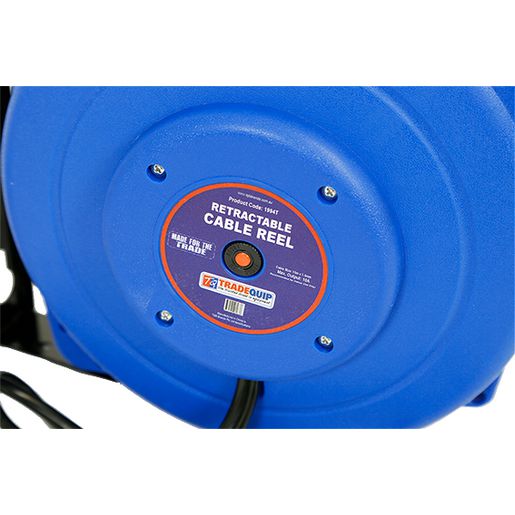 Trade Quip Retractable Cable Reel 15M 1994T