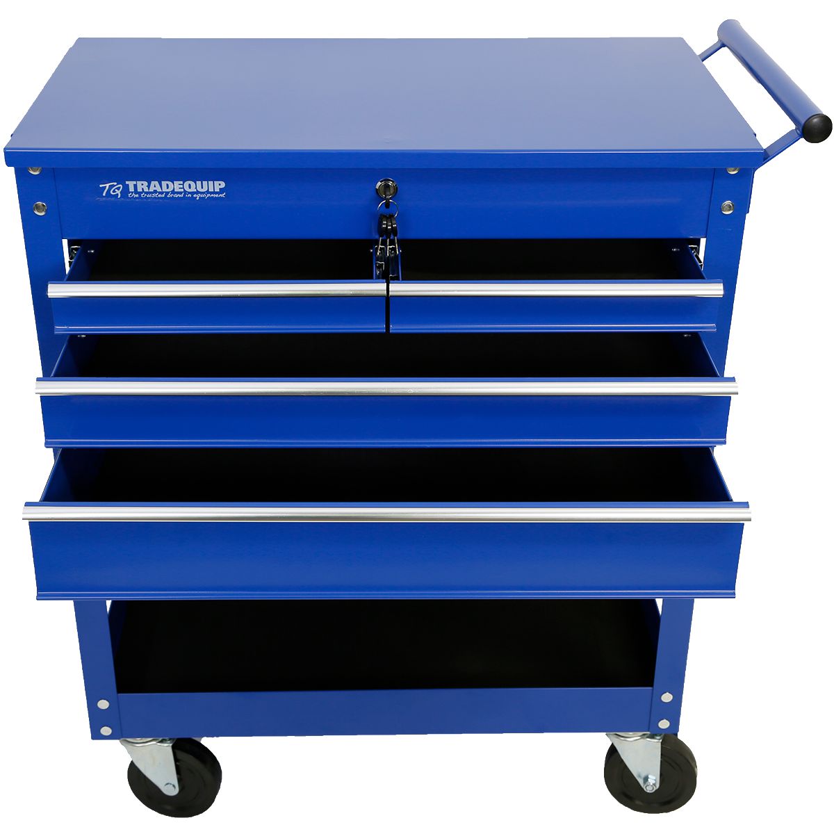 Trade Quip 4 Drawer Workshop Tool Trolley 6052