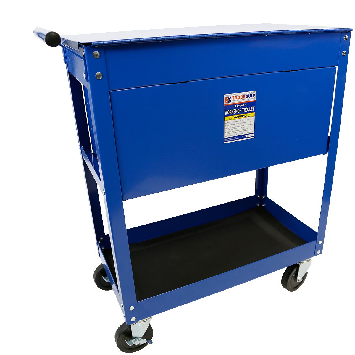 Trade Quip 4 Drawer Workshop Tool Trolley 6052
