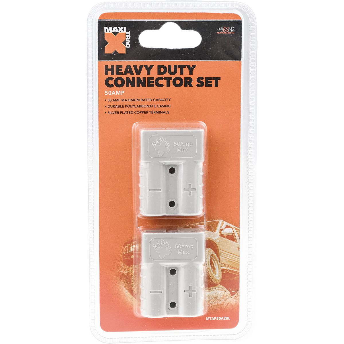 Maxi Trac 4x4 Connector Heavy Duty 50A Grey