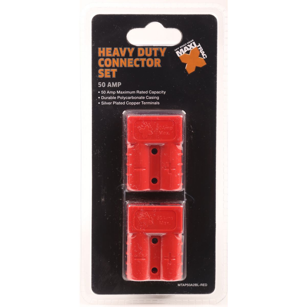 Maxitrac Hd Connector 50A Red (2Pk) MTAP50A2BL-RED